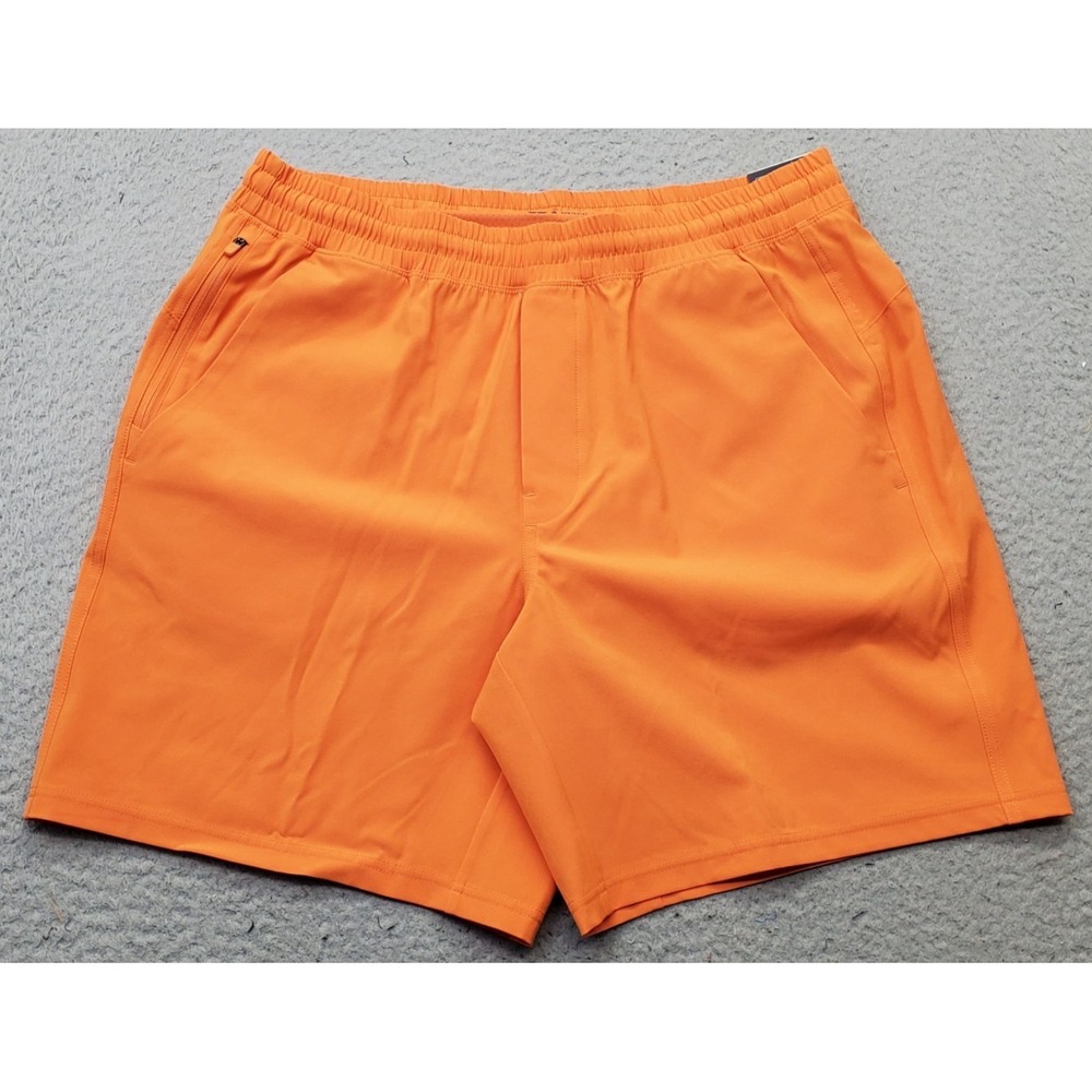 VRST All-In Lined Shorts Mens Medium Orange UPF 50+ Four-Way Stretch Quick Dry